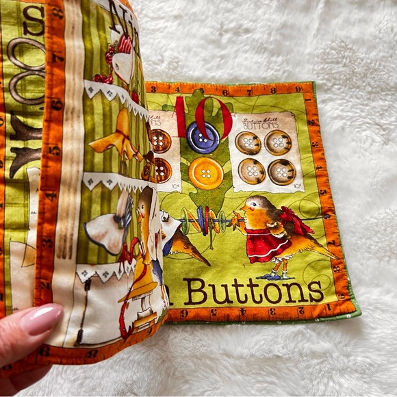 Tiny Tailors fabric sewing book images cotton fabric appliqué fabric panel image - Picture 4 of 7